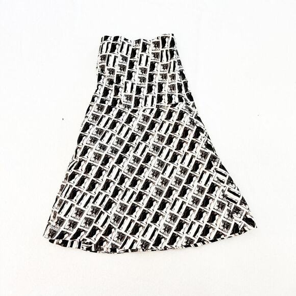 Karen Millen England Printed Flare Circle Skirt Size 6 NWT - Picture 8 of 8